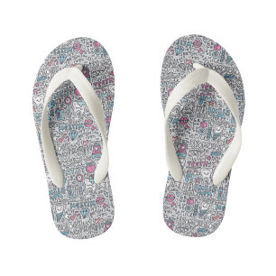 Patroon voor tandheelkundige Cartoon Kinder Teenslippers