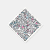 Patroon voor tandheelkundige Cartoon Servet (Hoek)