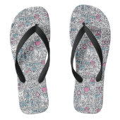 Patroon voor tandheelkundige Cartoon Teenslippers (Voetbed)