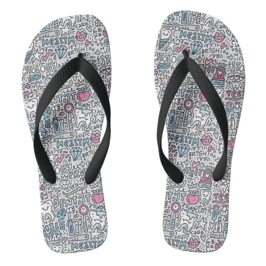 Patroon voor tandheelkundige Cartoon Teenslippers (Voetbed)