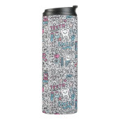 Patroon voor tandheelkundige Cartoon Thermosbeker (Gedraaid links)