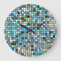 Patroon voor Tegels op het aards blauw vierkant