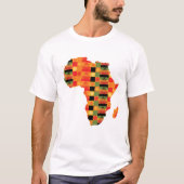 Patroon voor textiel van Afrikaanse stijl Kente T-shirt (Voorkant)