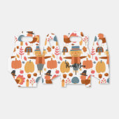 Patroon voor Thanksgiving Turkije en Scarecrow Bedankdoosjes (Uitgevouwen)