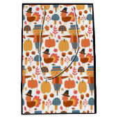 Patroon voor Thanksgiving Turkije en Scarecrow Medium Cadeauzakje (Voorkant)