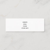 Patroon voor Thanksgiving Turkije en Scarecrow Mini Visitekaartje (Achterkant)