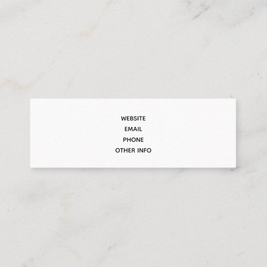 Patroon voor Thanksgiving Turkije en Scarecrow Mini Visitekaartje (Achterkant)