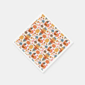 Patroon voor Thanksgiving Turkije en Scarecrow Servet (Hoek)