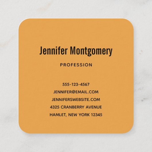 Patroon voor Thanksgiving Turkije en Scarecrow Vierkante Visitekaartje (Achterkant)