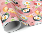 Patroon voor tomaten en gedroogde eieren cadeaupapier (Rol Hoek)