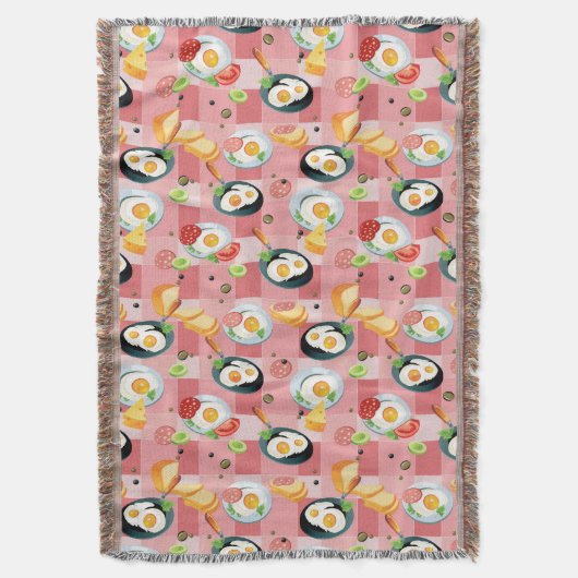 Patroon voor tomaten en gedroogde eieren deken (Voorkant Verticaal)