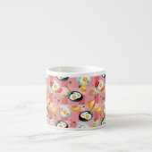 Patroon voor tomaten en gedroogde eieren espresso kop (Voorkant)