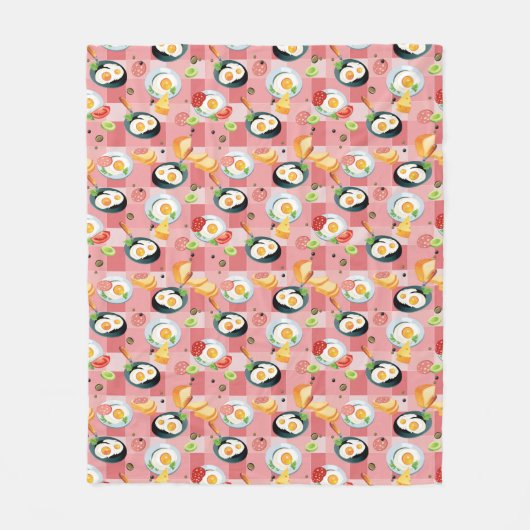 Patroon voor tomaten en gedroogde eieren fleece deken (Voorkant)