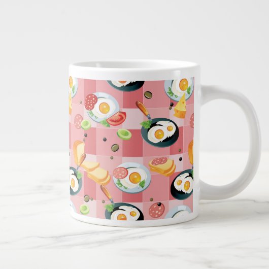 Patroon voor tomaten en gedroogde eieren grote koffiekop (Rechts)