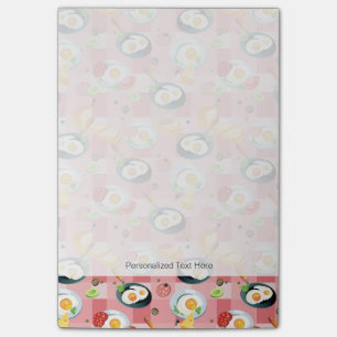 Patroon voor tomaten en gedroogde eieren post-it® notes