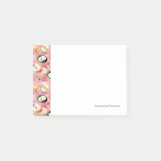 Patroon voor tomaten en gedroogde eieren post-it® notes (Voorkant)