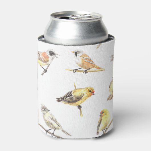 Patroon voor trekvogels blikjeskoeler (Blikje Voorkant)