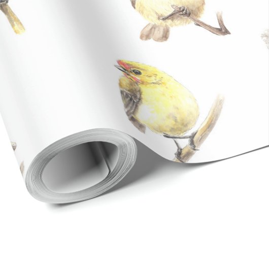 Patroon voor trekvogels cadeaupapier (Rol Hoek)