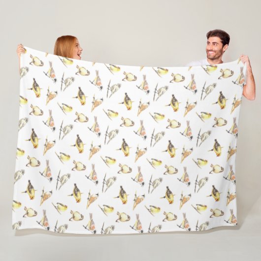 Patroon voor trekvogels fleece deken (In situ)
