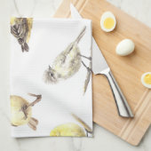 Patroon voor trekvogels theedoek (Quarter Fold)