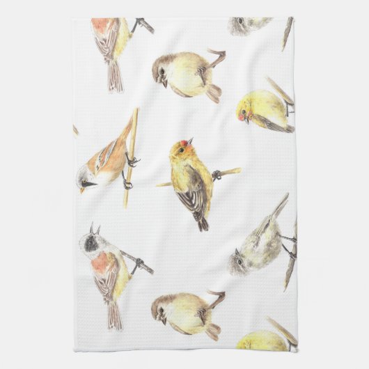 Patroon voor trekvogels theedoek (Verticaal)