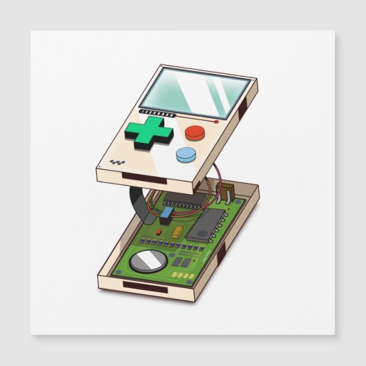 Patroon voor videogameconsole. (Voorkant)