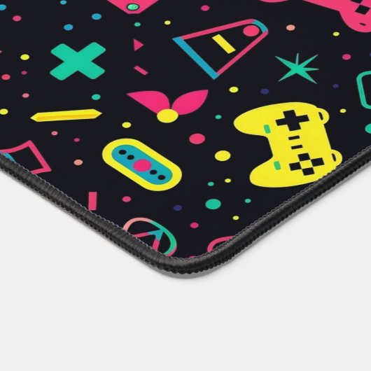 Patroon voor videogamecontrollers bureaumat (Hoek)