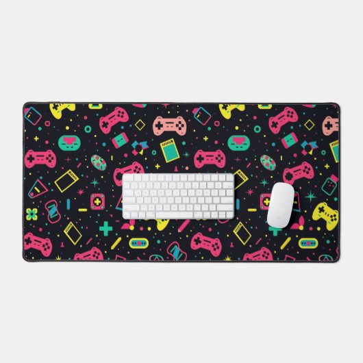 Patroon voor videogamecontrollers bureaumat (Keyboard & Muis)