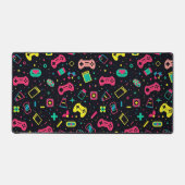 Patroon voor videogamecontrollers bureaumat (Voorkant)