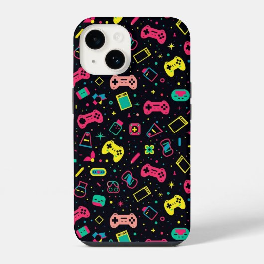 Patroon voor videogamecontrollers iPhone hoesje (Achterkant)