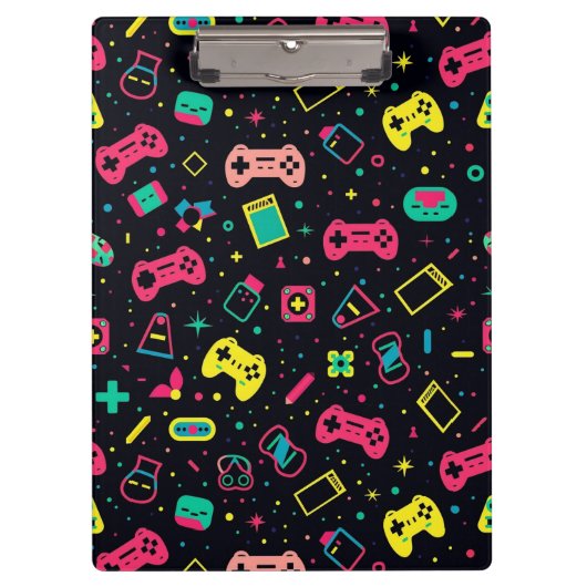 Patroon voor videogamecontrollers klembord (Voorkant)