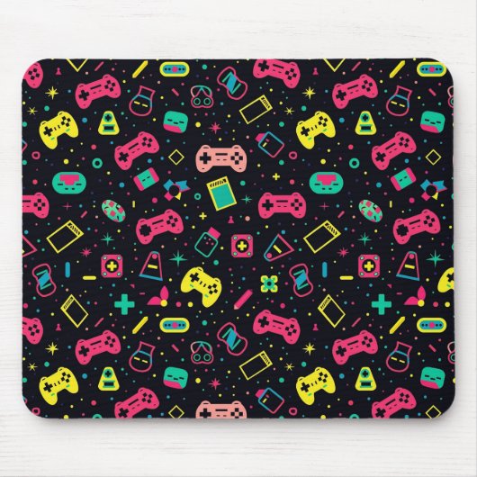 Patroon voor videogamecontrollers muismat (Voorkant)