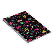 Patroon voor videogamecontrollers  notitieboek (Rechterzijde)