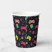 Patroon voor videogamecontrollers papieren bekers (Rechts)