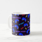 Patroon voor videogames koffiemok (Voorkant links)