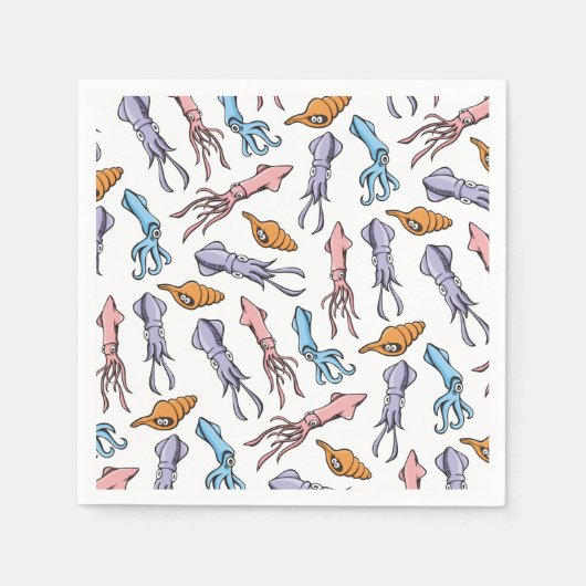 Patroon voor vierkante Cartoons Servet (Voorkant)