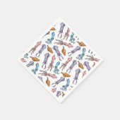 Patroon voor vierkante Cartoons Servet (Hoek)