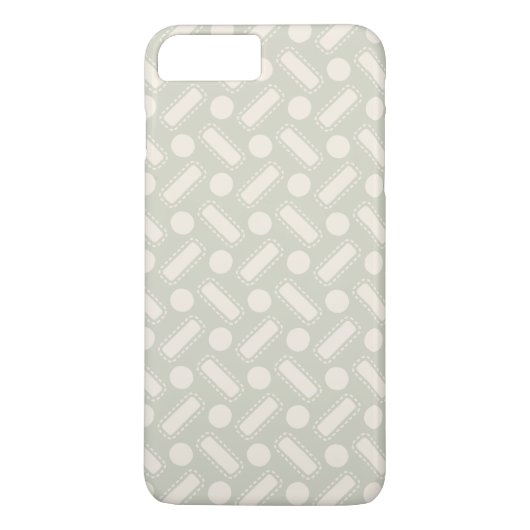 Patroon voor vierkantjes en cirkels Case-Mate iPhone case (Achterkant)