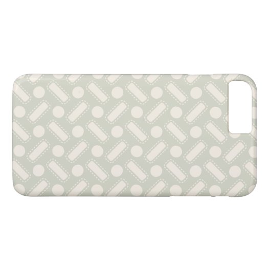 Patroon voor vierkantjes en cirkels Case-Mate iPhone case (Achterkant (Horizontaal))