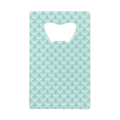 Patroon voor visschalen creditkaart flessenopener (Achterkant)