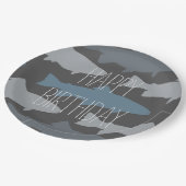 Patroon voor Vluchtaanders Papieren Bordje (Gekanteld)