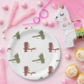 Patroon voor Vluchtaanders Papieren Bordje (Feest)