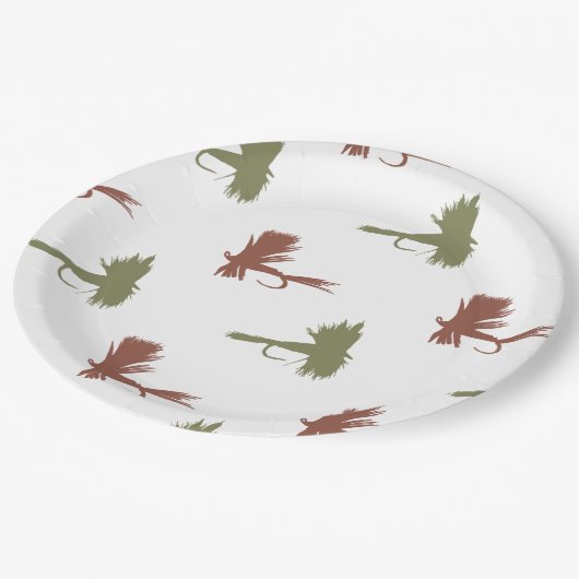 Patroon voor Vluchtaanders Papieren Bordje (Gekanteld)