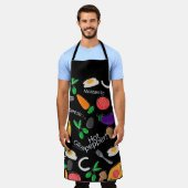 Patroon voor voedsel en vlooienwaren schort (Gedragen)