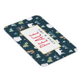 Patroon voor vredesliefde en vreugdevolle kerstdie magneet (Rechterzijde)