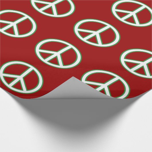 Patroon voor vredessymbolen Verlooppapier Cadeaupapier (Hoek)