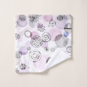 Patroon voor Warm Tones-Waterverf Bad Handdoek (Wasdoekje)