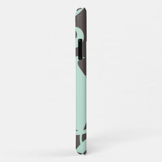 Patroon voor wervelingen, groen, grijs Case-Mate iPhone case (Achterkant/rechts)