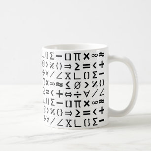 Patroon voor Wiskunde en symbolen Koffiemok