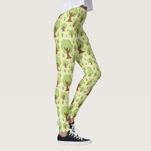 Patroon voor witte bomen leggings (Rechts)